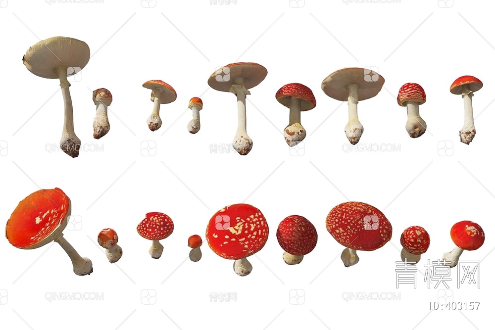 小蘑菇3D模型下载【ID:403157】