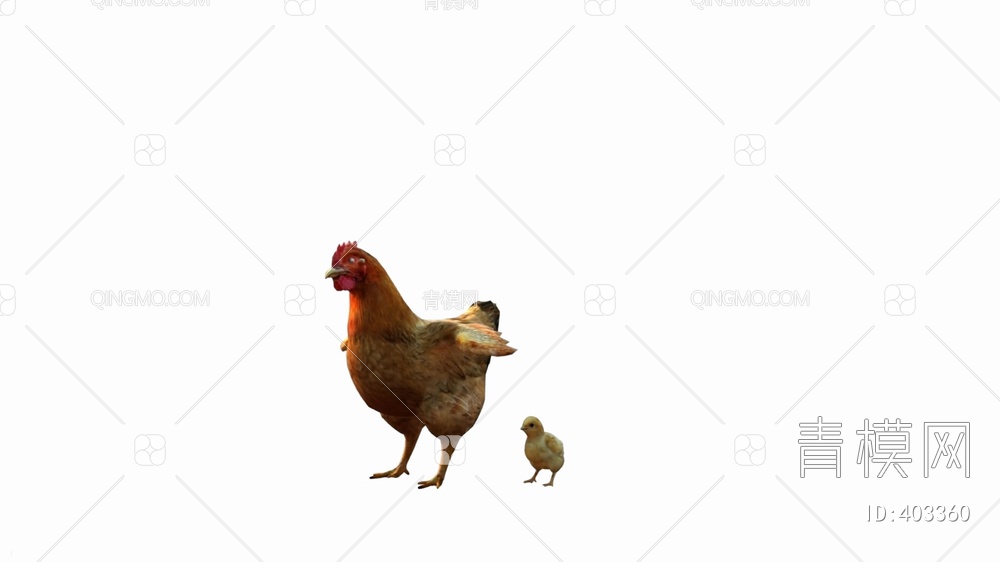 母鸡3D模型下载【ID:403360】