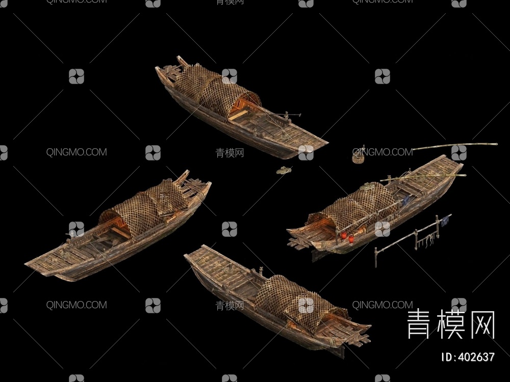 木船3D模型下载【ID:402637】