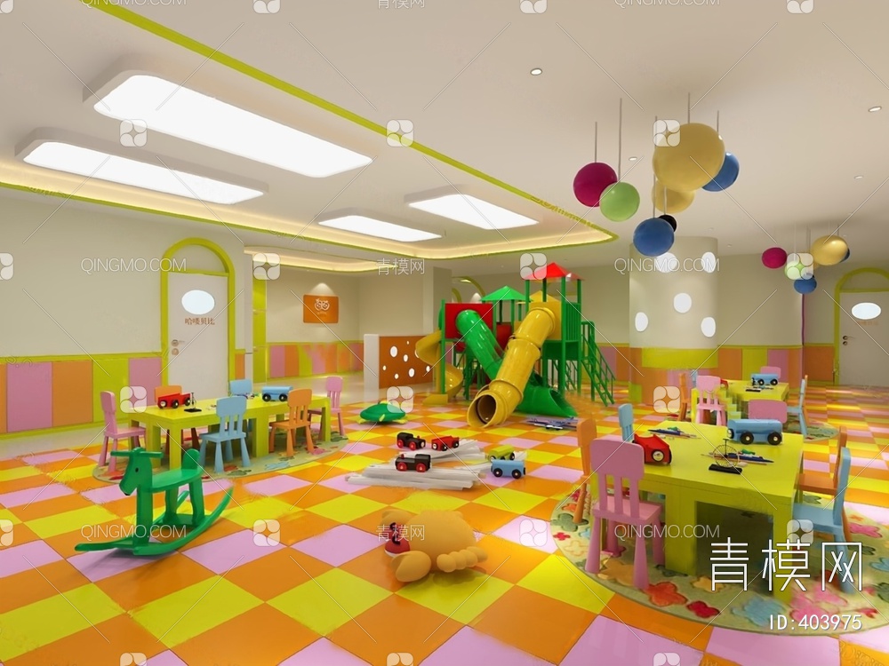 幼儿园3D模型下载【ID:403975】