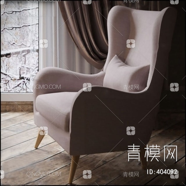 沙发椅3D模型下载【ID:404092】
