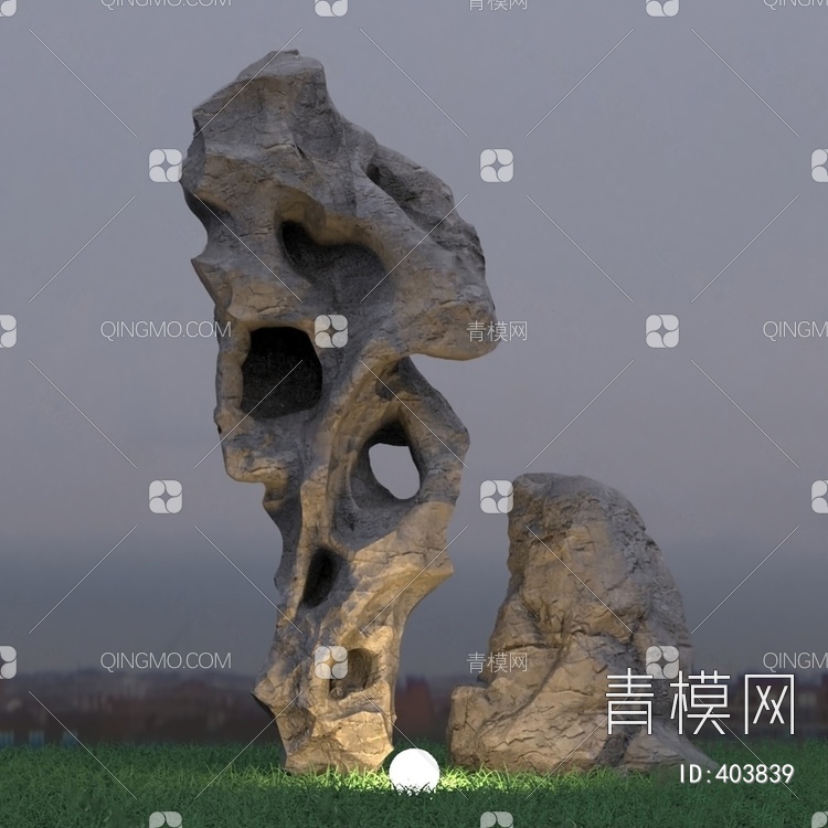 太湖石3D模型下载【ID:403839】