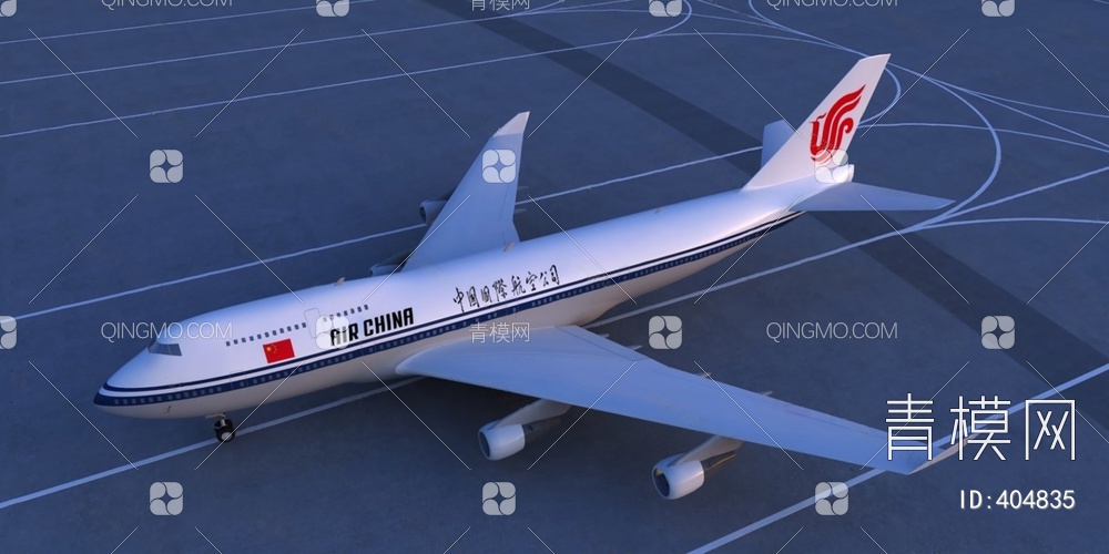 客机3D模型下载【ID:404835】