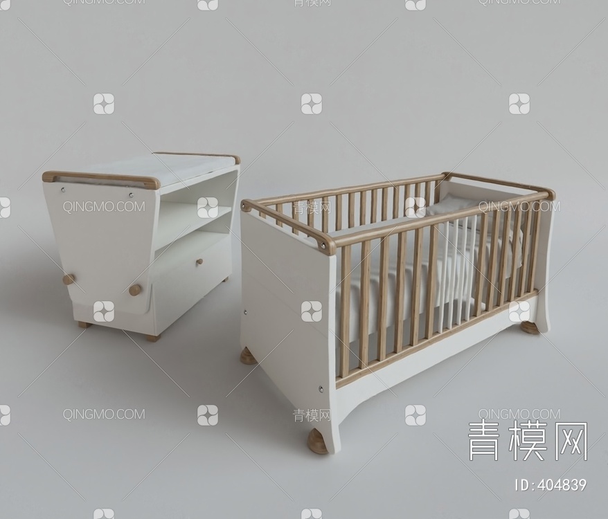 婴儿床3D模型下载【ID:404839】