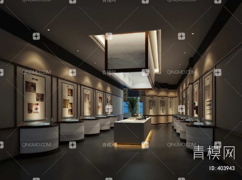 展厅3D模型下载【ID:403943】