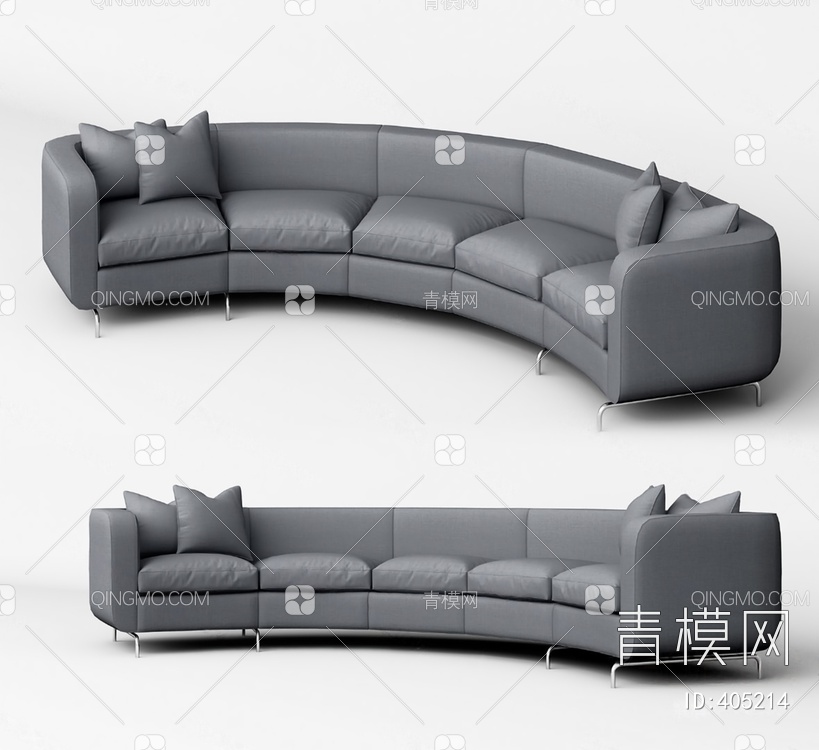 多人沙发3D模型下载【ID:405214】