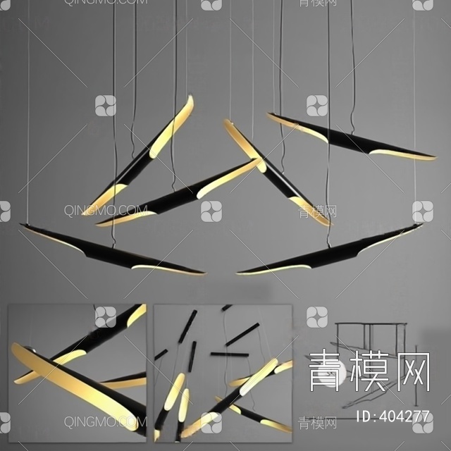 吊灯3D模型下载【ID:404277】