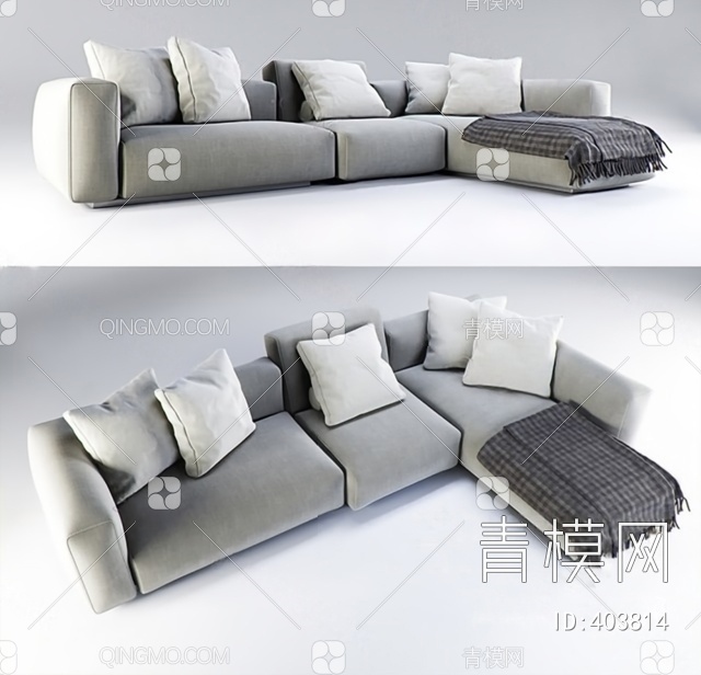 多人沙发3D模型下载【ID:403814】