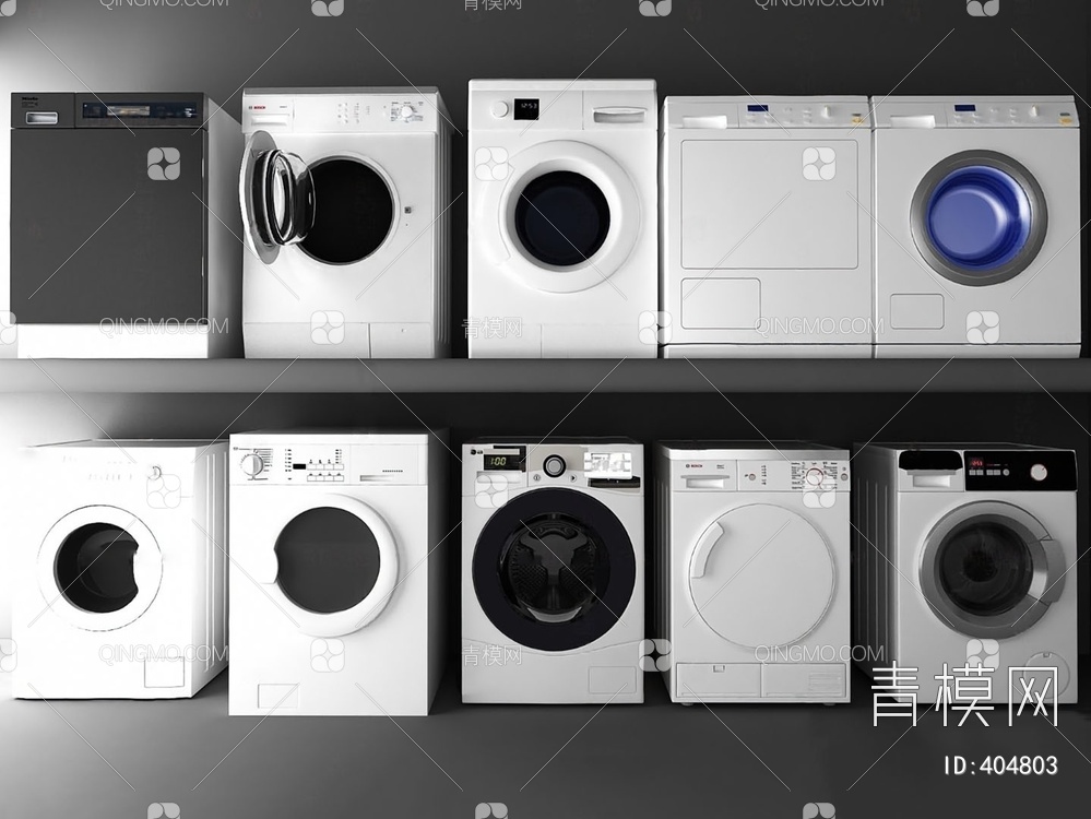 洗衣机3D模型下载【ID:404803】