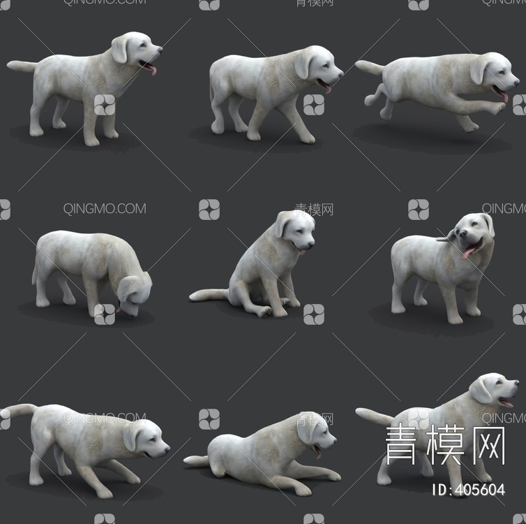 小狗3D模型下载【ID:405604】