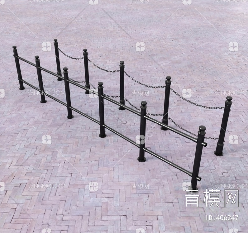 护栏3D模型下载【ID:406247】