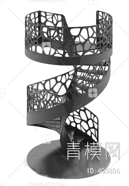 旋转楼梯3D模型下载【ID:405886】