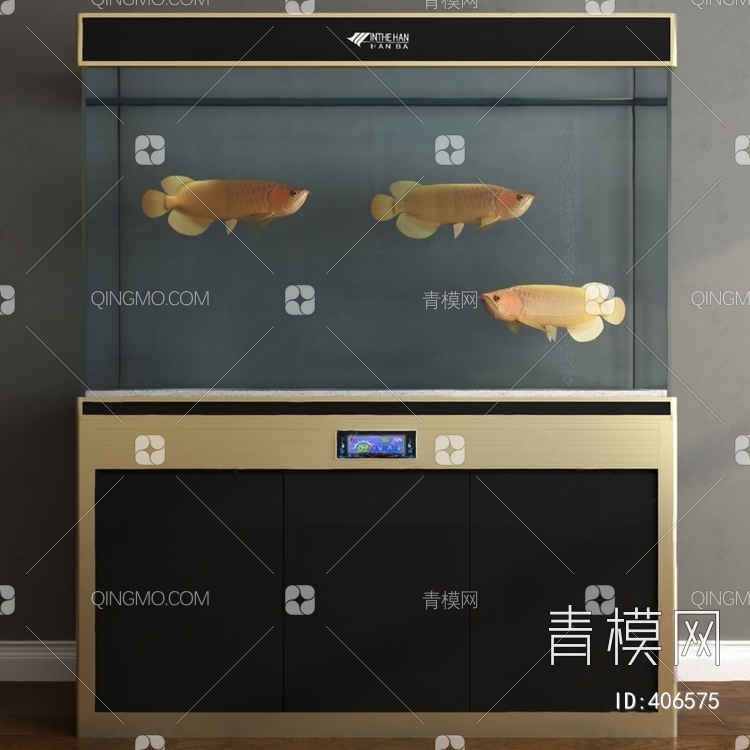 鱼缸3D模型下载【ID:406575】