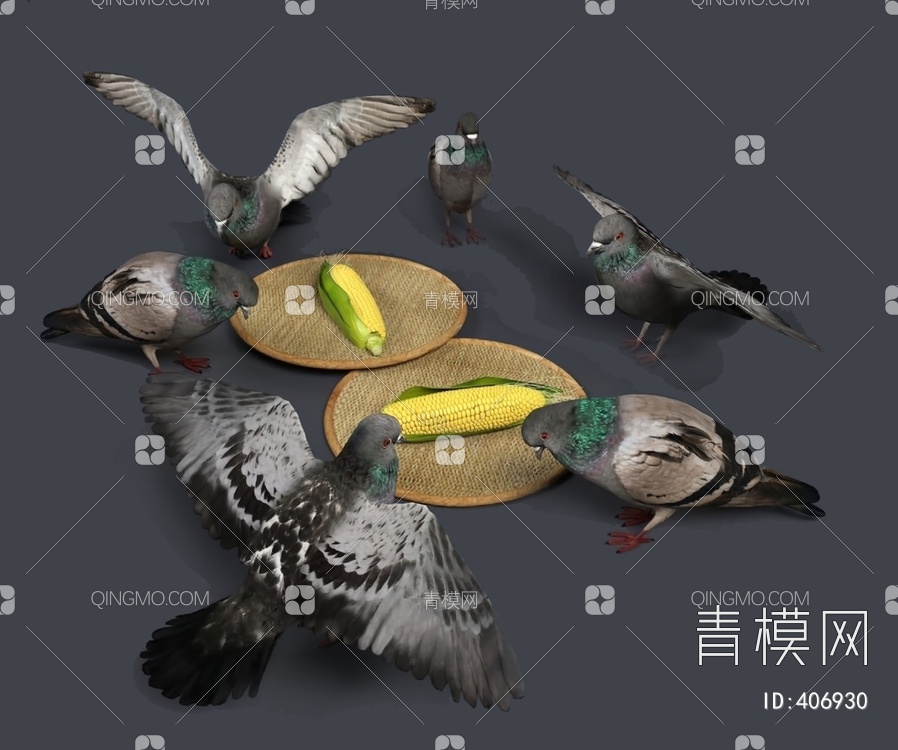 鸟3D模型下载【ID:406930】