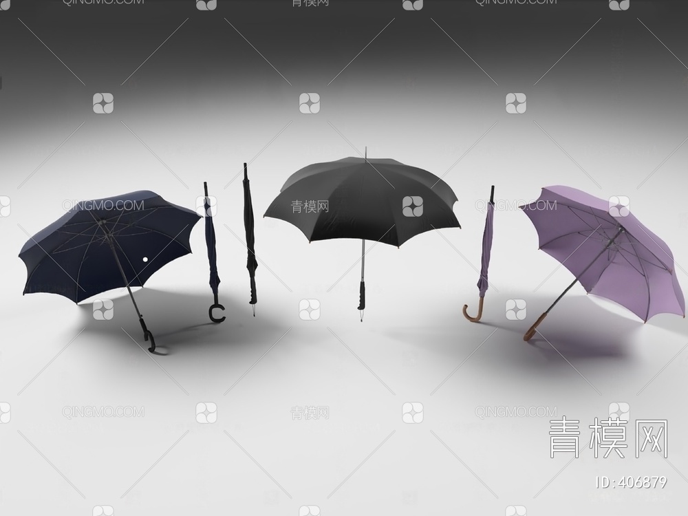 雨伞3D模型下载【ID:406879】