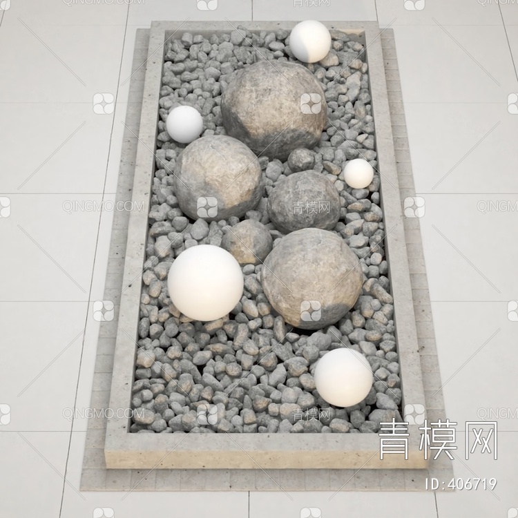 鹅卵石3D模型下载【ID:406719】