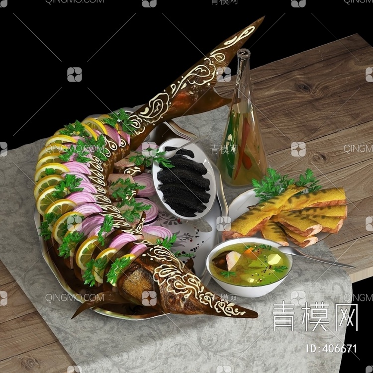 食物3D模型下载【ID:406671】
