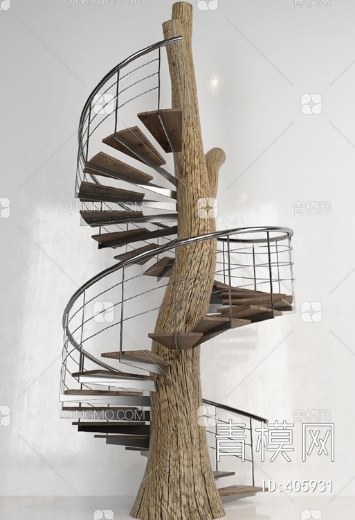 旋转楼梯3D模型下载【ID:405931】