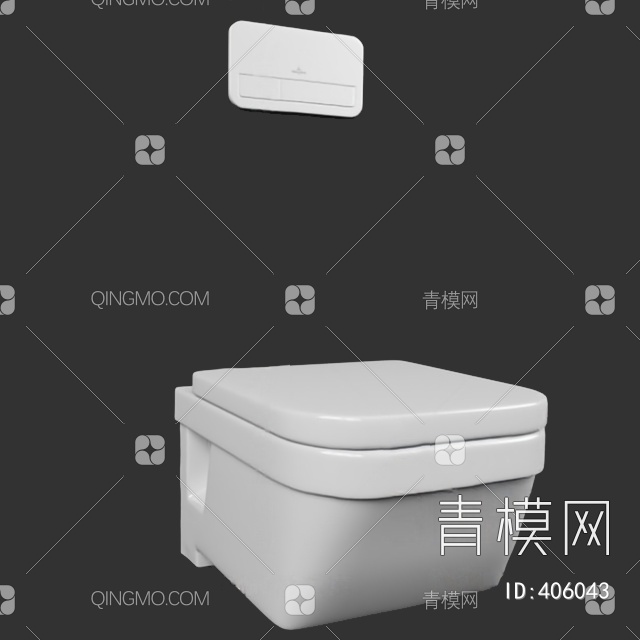 马桶3D模型下载【ID:406043】