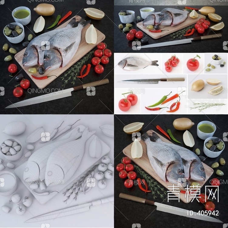 食物3D模型下载【ID:405942】