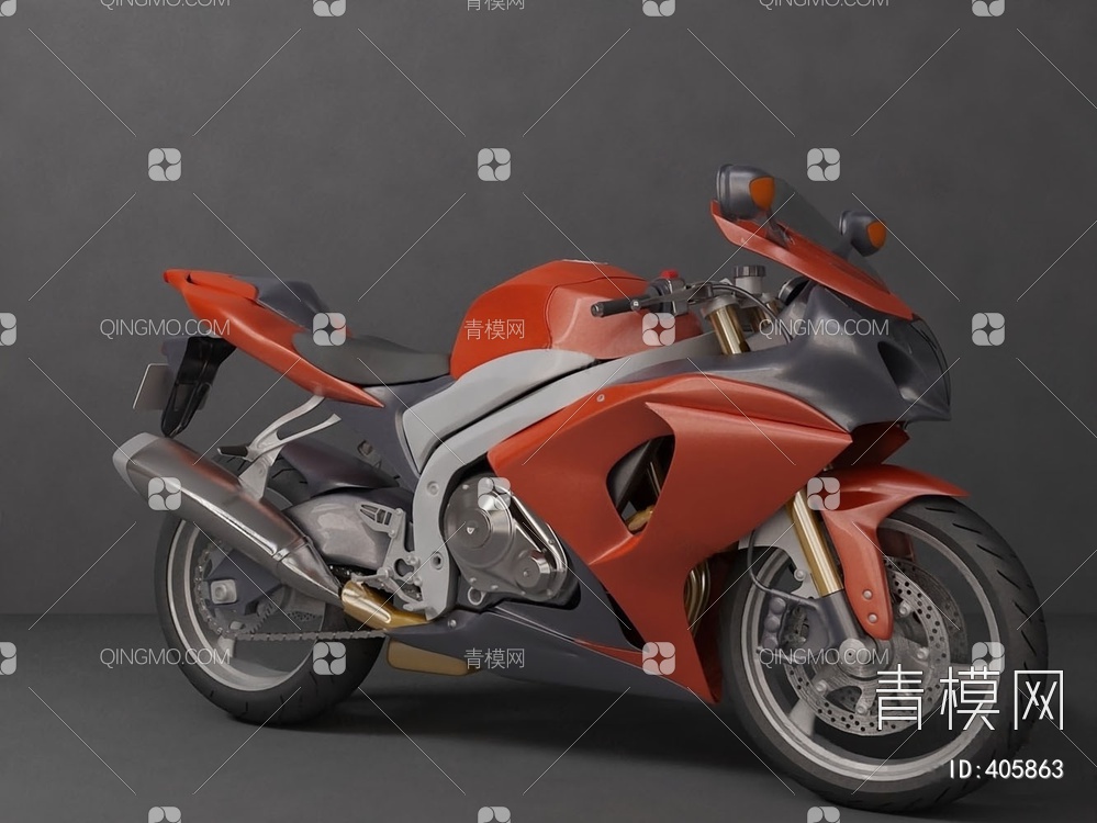 摩托车3D模型下载【ID:405863】