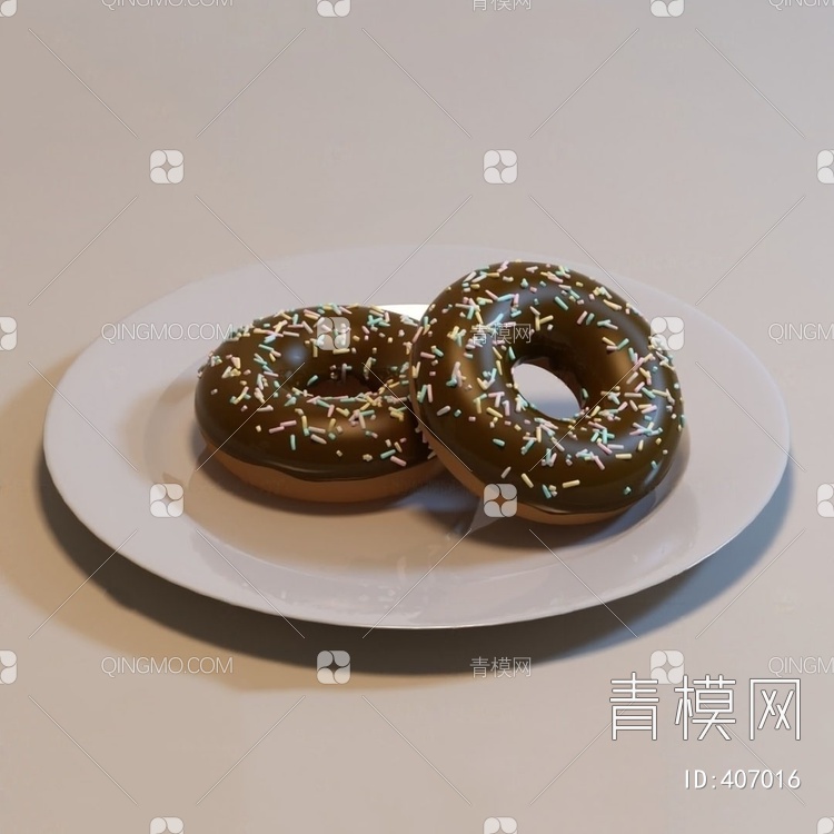 甜甜圈3D模型下载【ID:407016】