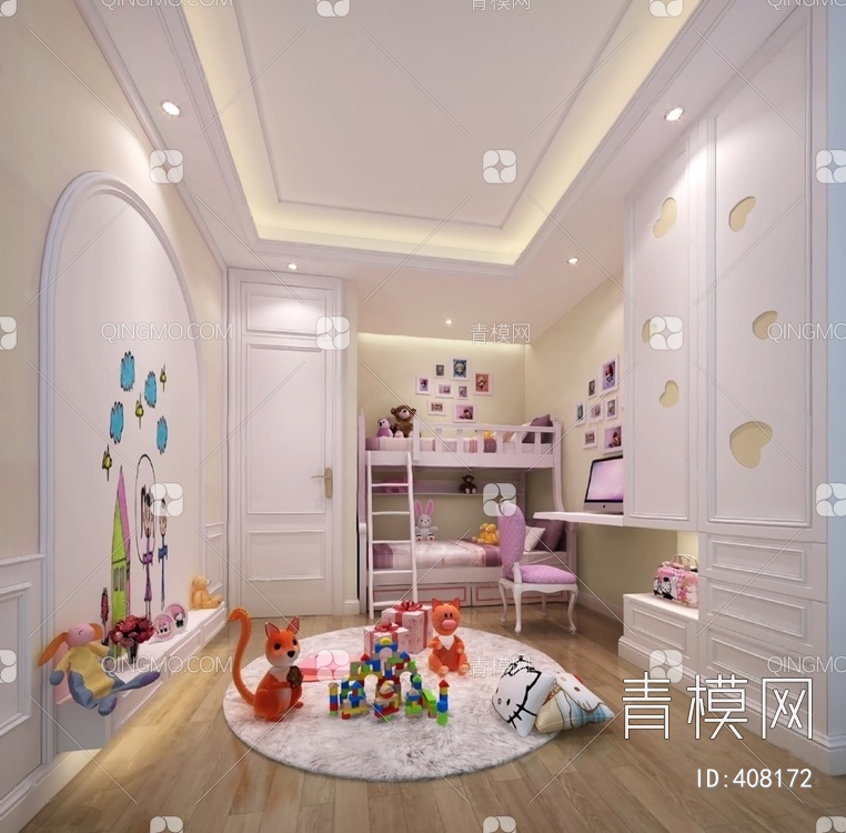 儿童房3D模型下载【ID:408172】