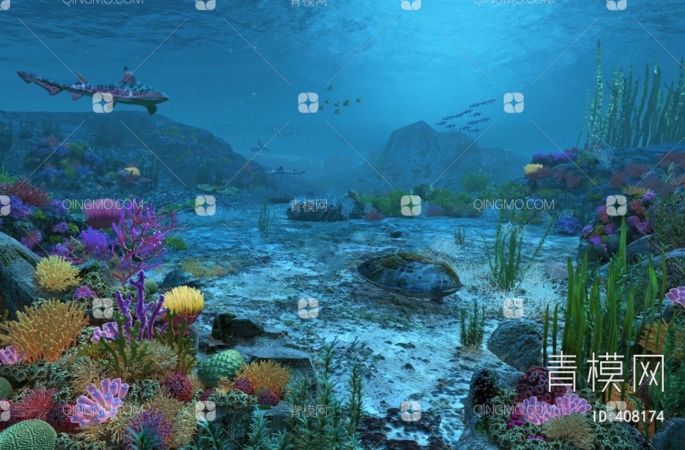 海底世界3D模型下载【ID:408174】