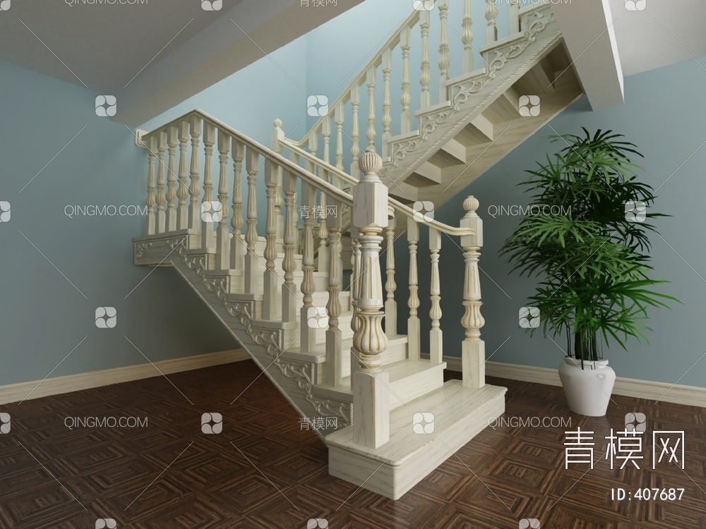 楼梯3D模型下载【ID:407687】