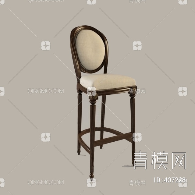 吧椅3D模型下载【ID:407228】