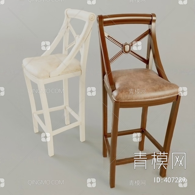 吧椅3D模型下载【ID:407229】