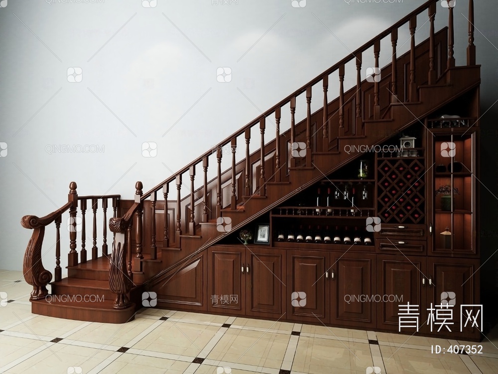 楼梯3D模型下载【ID:407352】