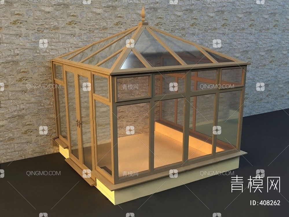 玻璃棚3D模型下载【ID:408262】
