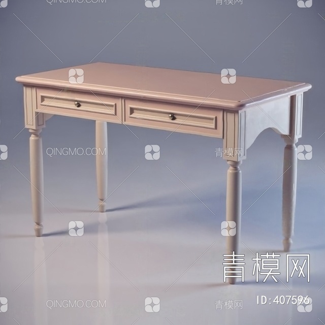 书桌单体3D模型下载【ID:407596】
