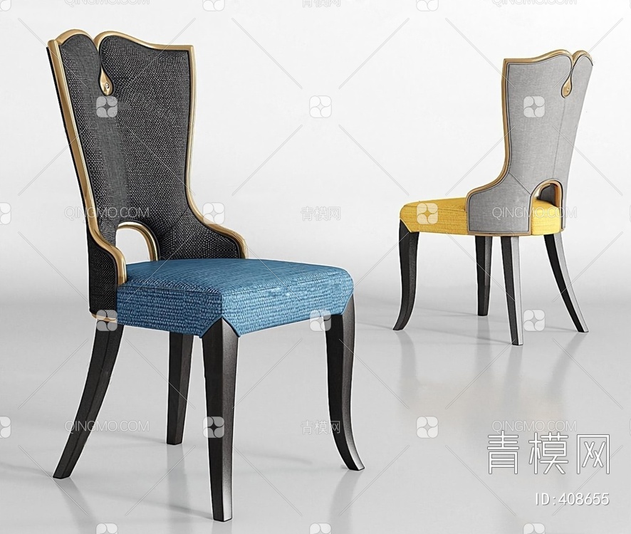 餐椅3D模型下载【ID:408655】