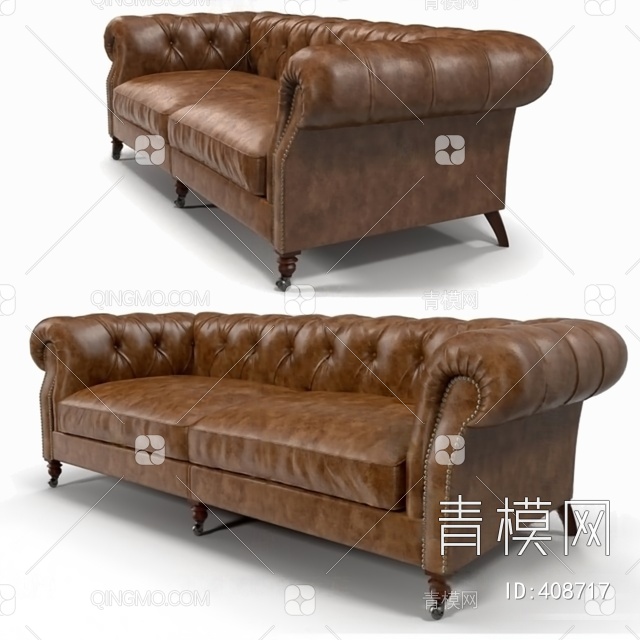 双人沙发3D模型下载【ID:408717】