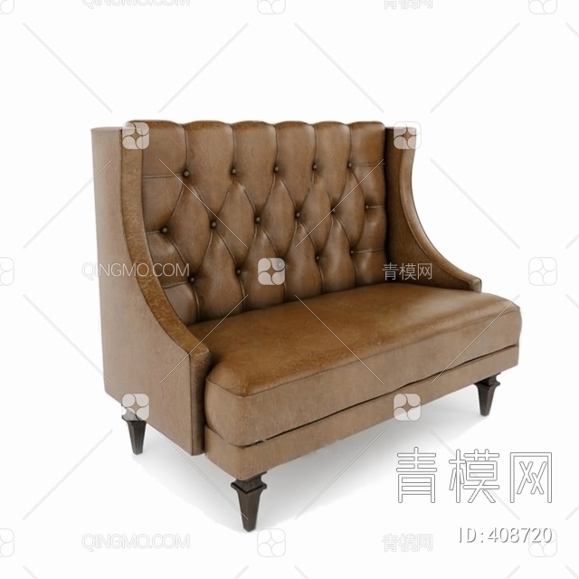 双人沙发3D模型下载【ID:408720】