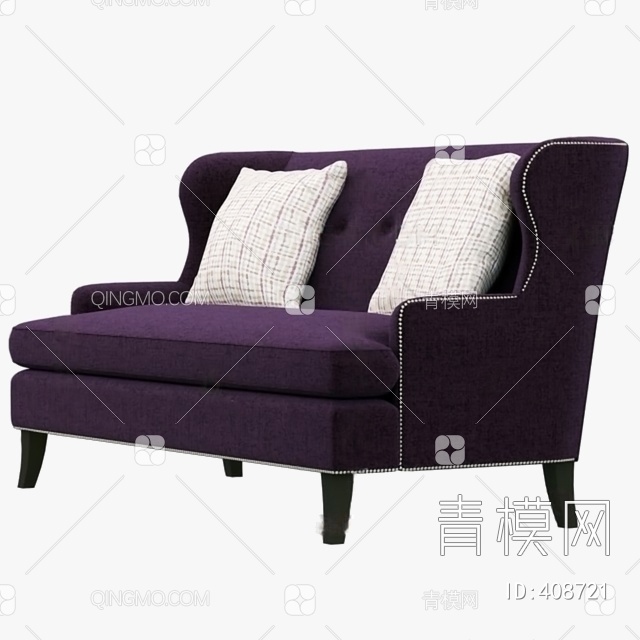 双人沙发3D模型下载【ID:408721】