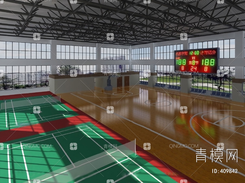 篮球场3D模型下载【ID:409842】