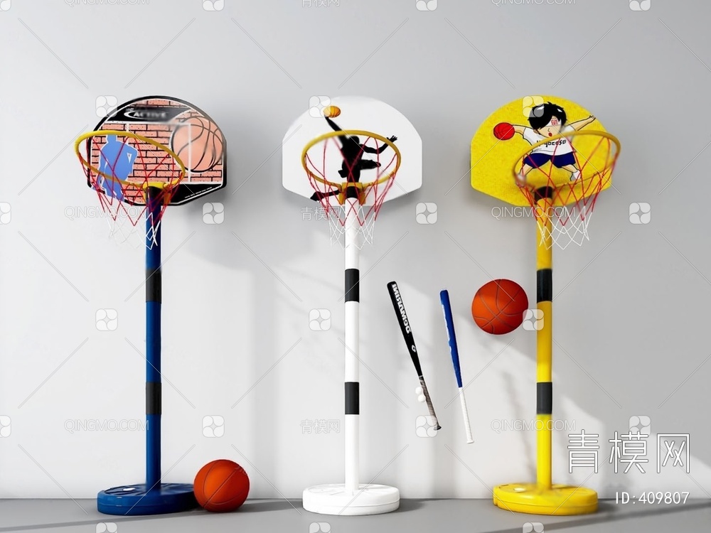 篮球3D模型下载【ID:409807】