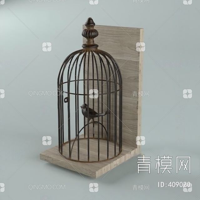 鸟笼3D模型下载【ID:409020】