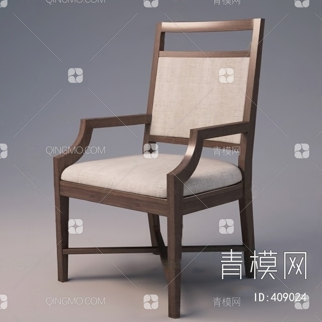 扶手椅3D模型下载【ID:409024】