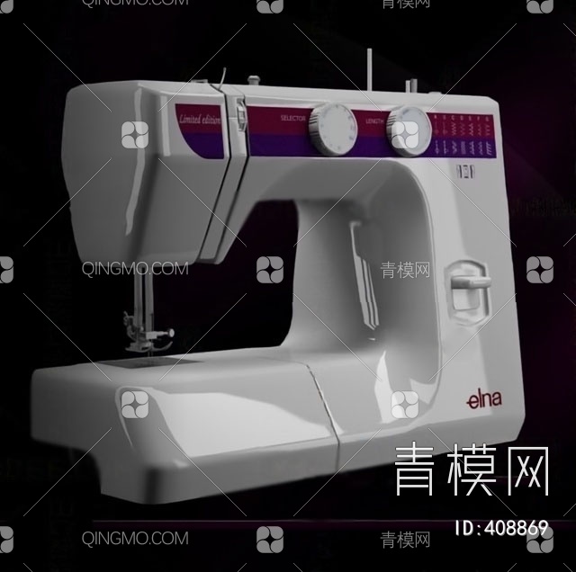 缝纫机3D模型下载【ID:408869】