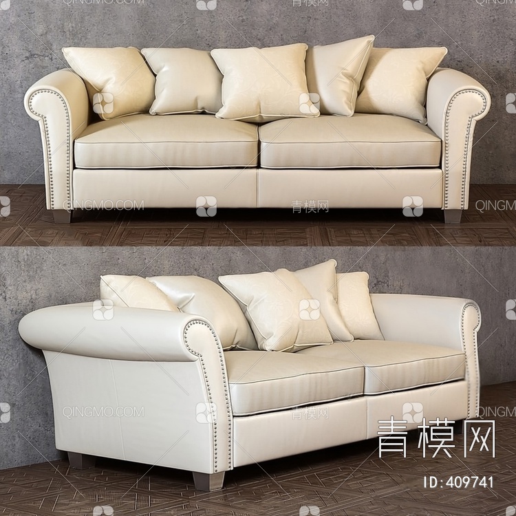 双人沙发3D模型下载【ID:409741】