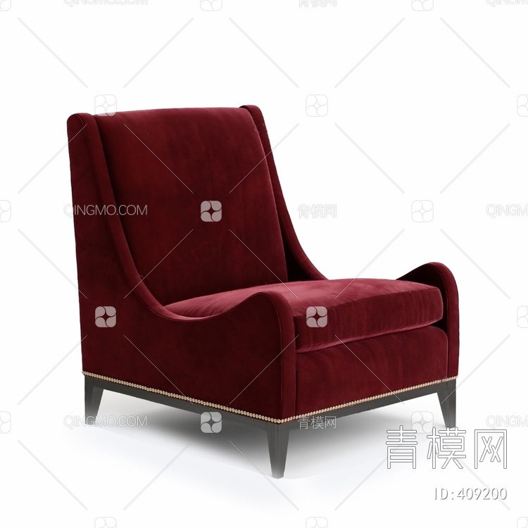 单人沙发3D模型下载【ID:409200】