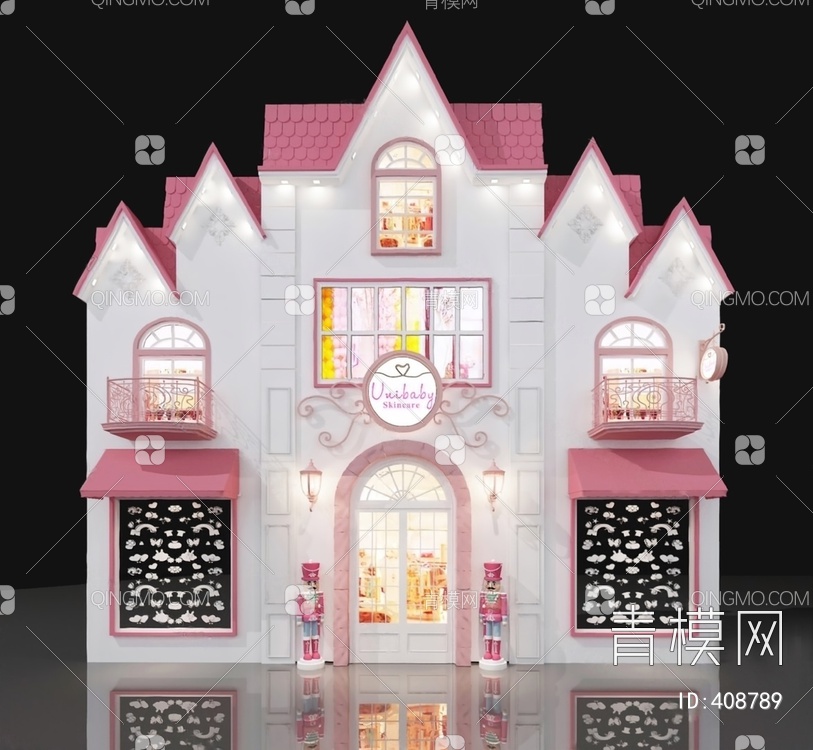 玩具城堡3D模型下载【ID:408789】