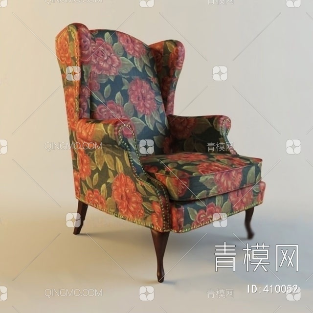 沙发椅3D模型下载【ID:410052】
