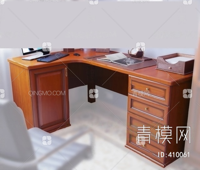 办公桌单体3D模型下载【ID:410061】