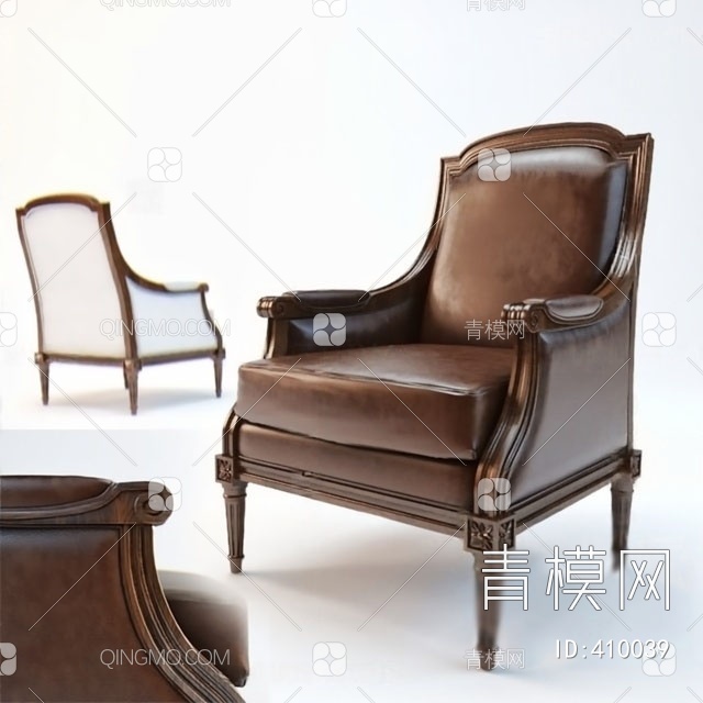 沙发椅3D模型下载【ID:410039】