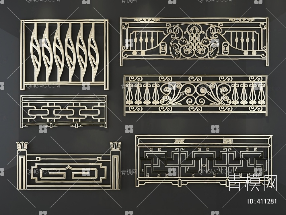 围栏3D模型下载【ID:411281】